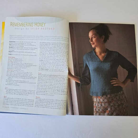 Interweave Knits Spring 2003 Magazine Featuring Vintage Chic Patterns & Spring K - Picture 5 of 16